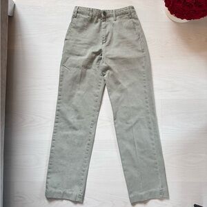 Xs /24 size olive jeans baggy straight leg pants.